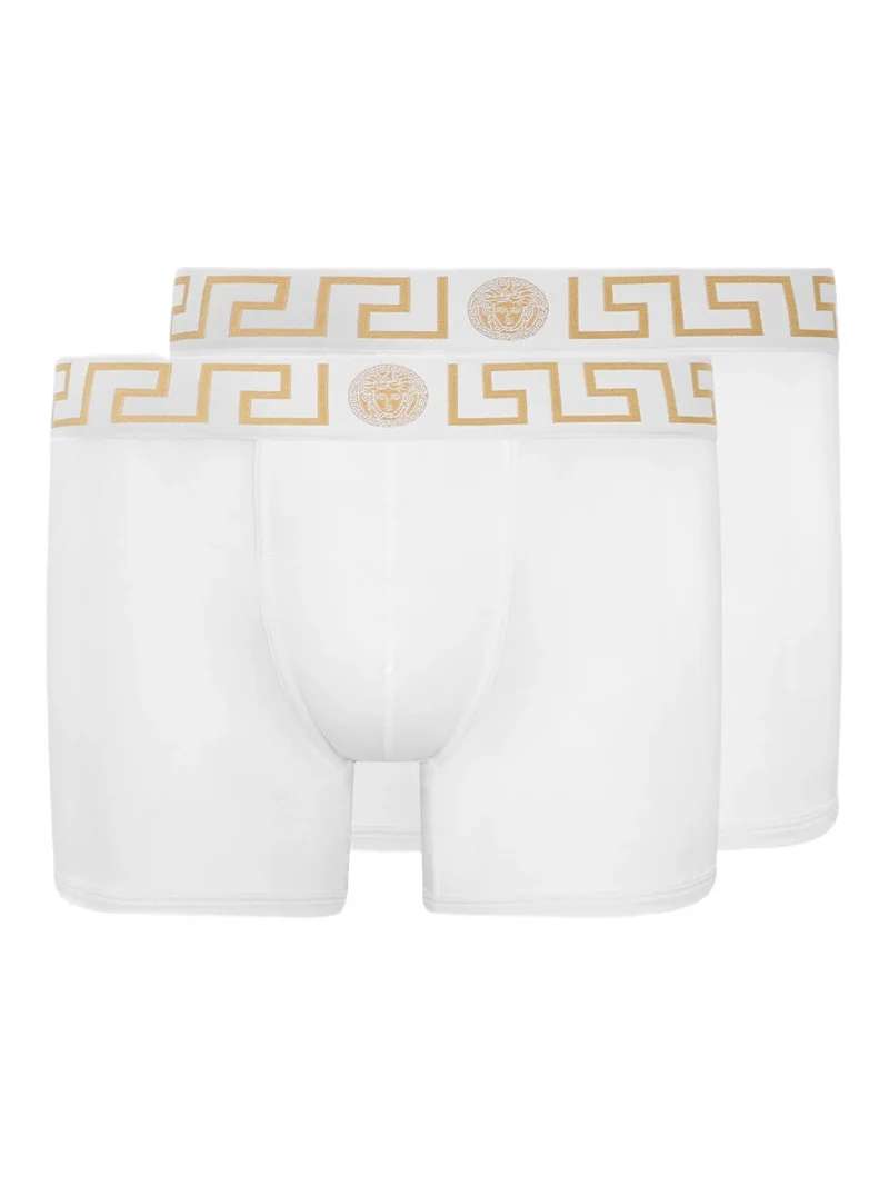 Versace Greca Border Long Trunks 2-Pack