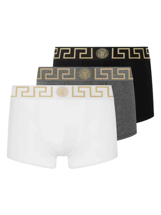 Versace Cotton-Jersey Trunks 3-Pack