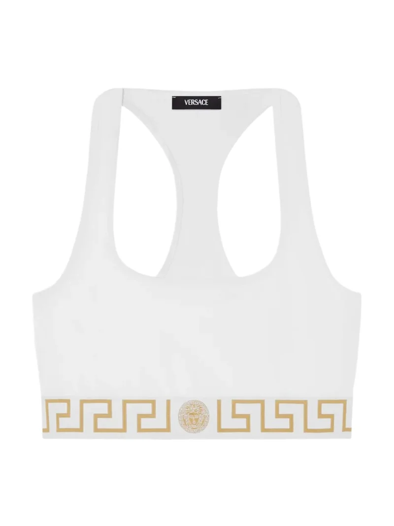 Versace Cotton-Jersey Scoop Bralette