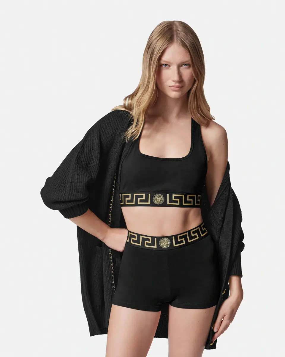 Versace Cotton-Jersey Scoop Bralette | Thumbnail 2 Versace Cotton-Jersey Scoop Bralette | Thumbnail 2