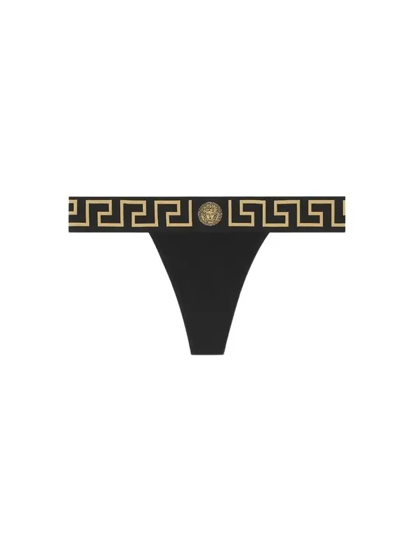 Versace Cotton-Jersey Thong