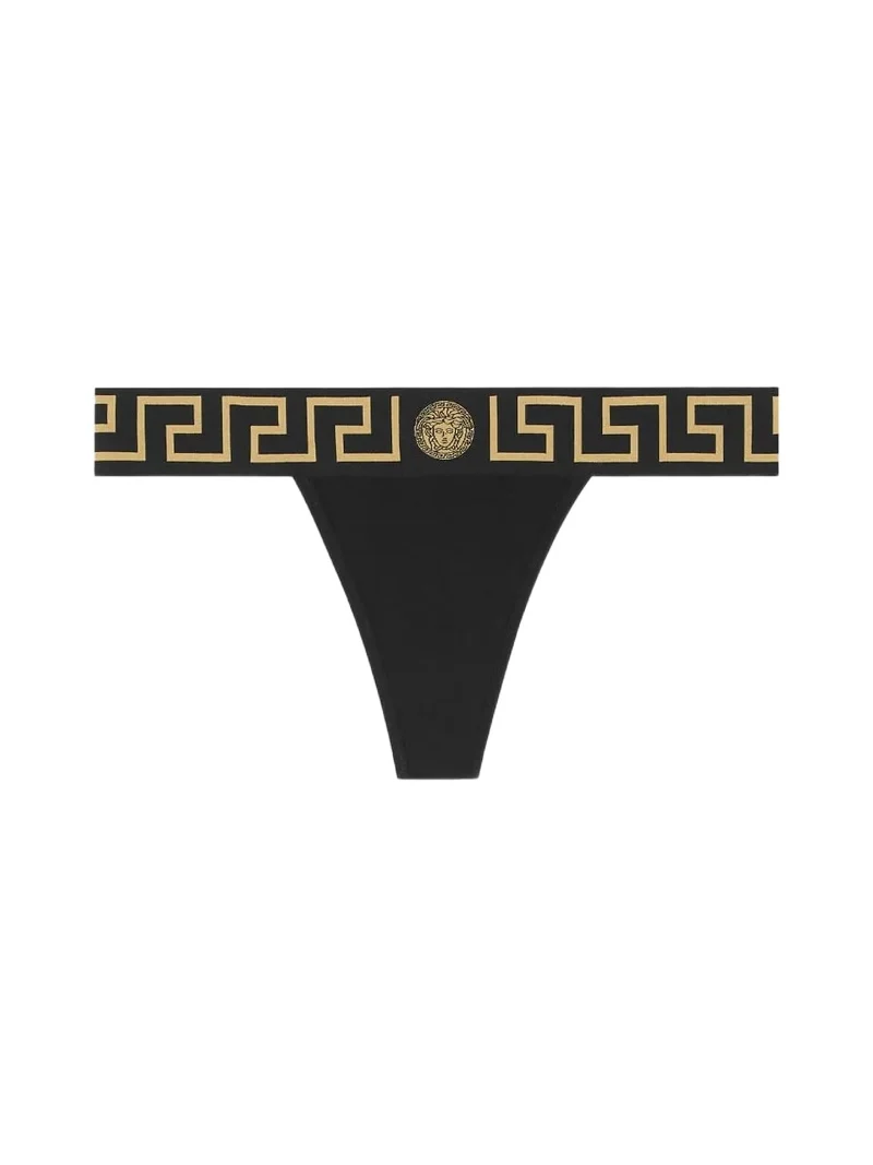 Versace Cotton-Jersey Thong