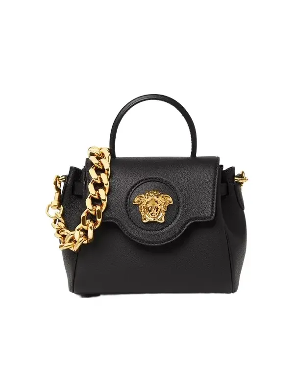 Versace La Medusa Small Leather Top-Handle