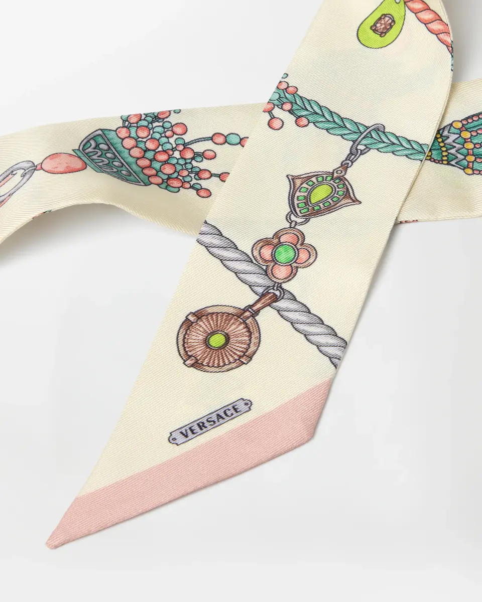 Versace Printed Silk Twill Ribbon | Thumbnail 2 Versace Printed Silk Twill Ribbon | Thumbnail 2