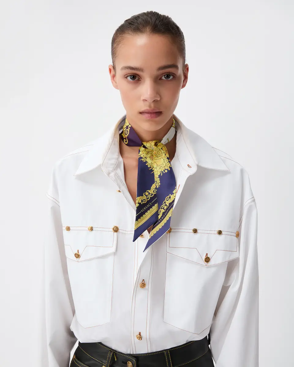 Versace Printed Silk Twill Ribbon | Thumbnail 2 Versace Printed Silk Twill Ribbon | Thumbnail 2