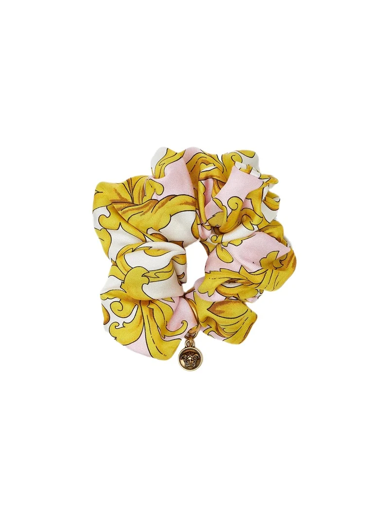 Printed Silk Scrunchie Printed Silk Scrunchie