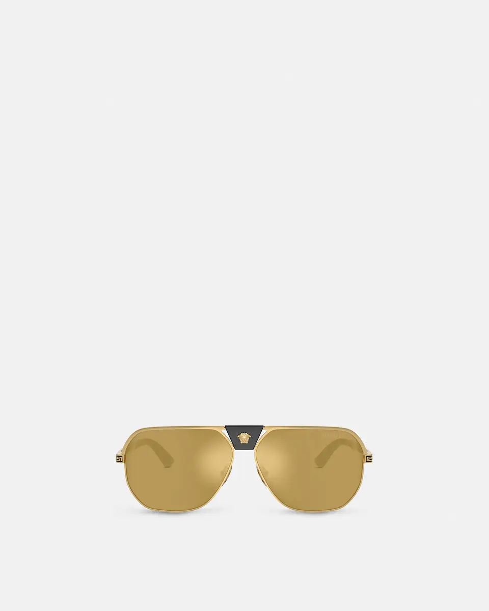 Versace Greca Flow Navigator Sunglasses | Thumbnail 2