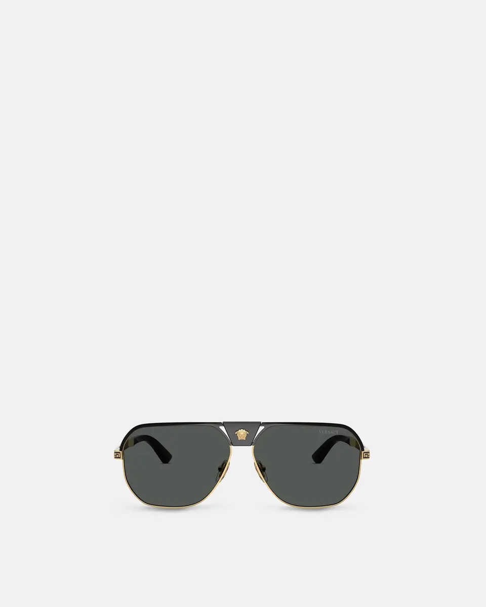 Versace Greca Flow Navigator Sunglasses | Thumbnail 2