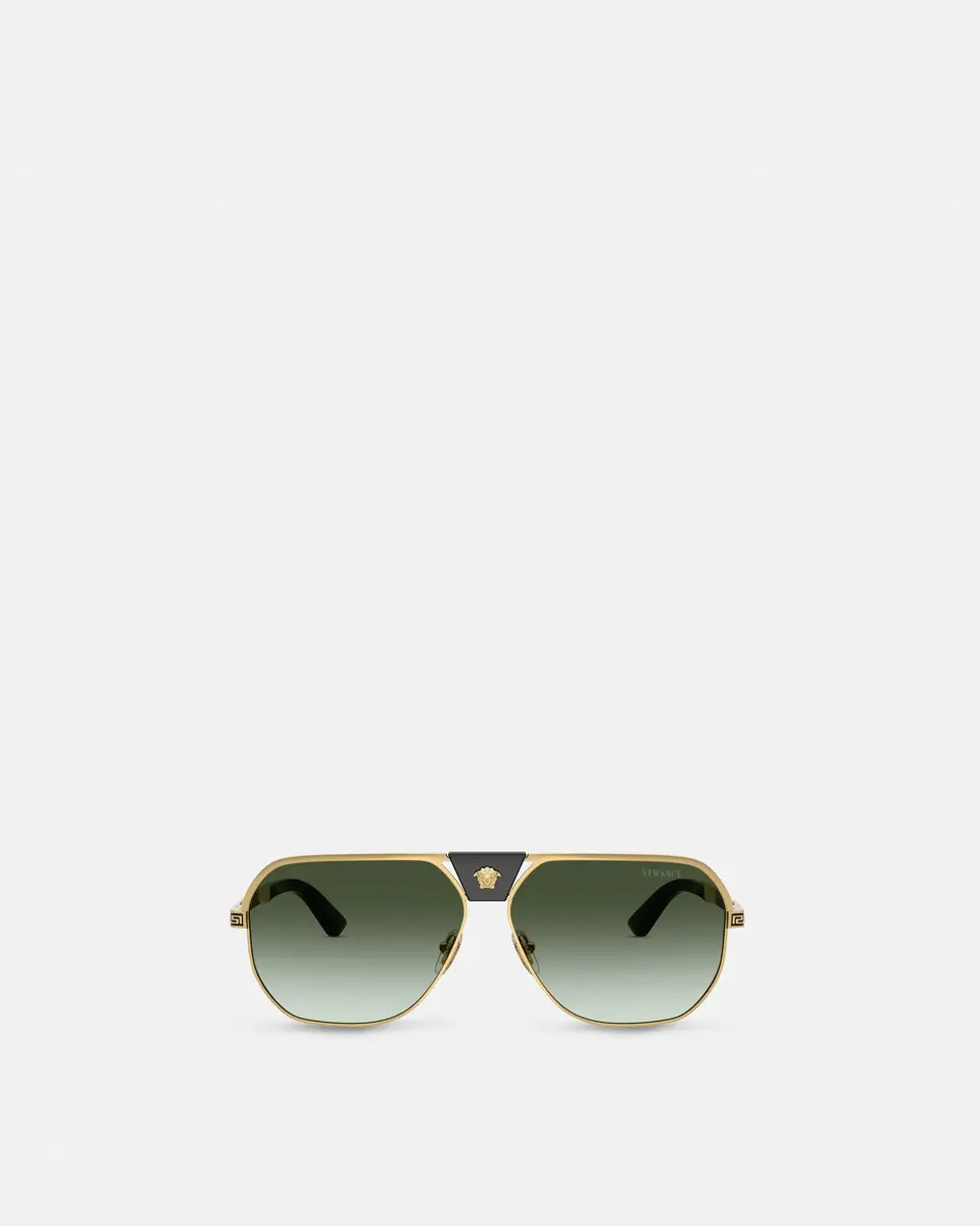 Versace Greca Flow Navigator Sunglasses | Thumbnail 2