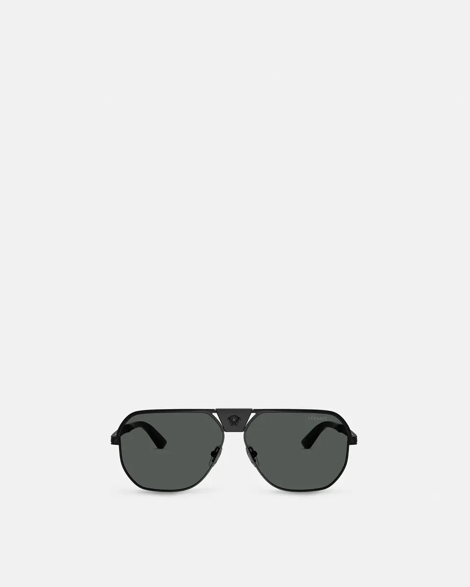 Versace Greca Flow Navigator Sunglasses | Thumbnail 2
