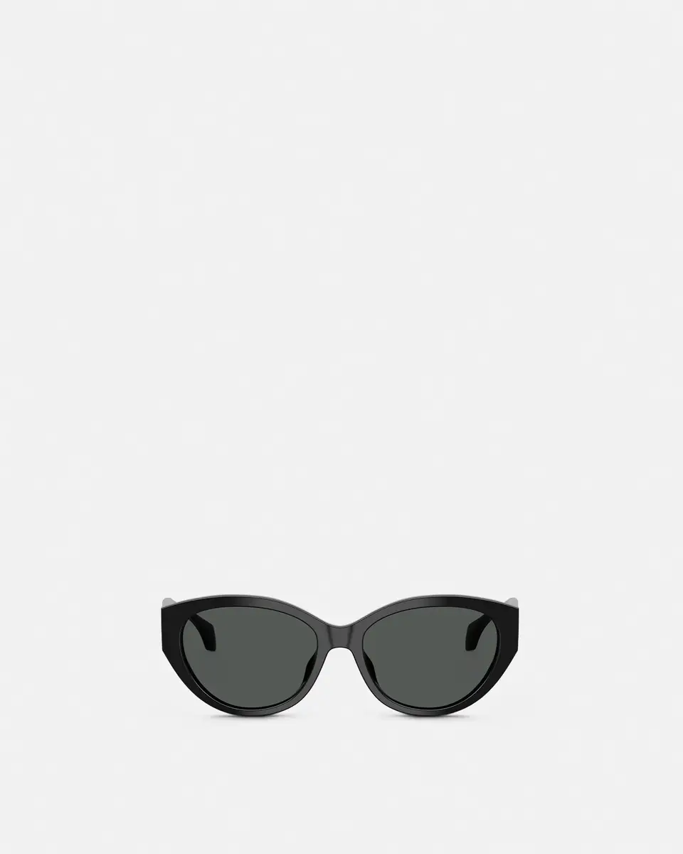 Versace Signature Low-Bridge Oval Sunglasses | Thumbnail 2 Versace Signature Low-Bridge Oval Sunglasses | Thumbnail 2