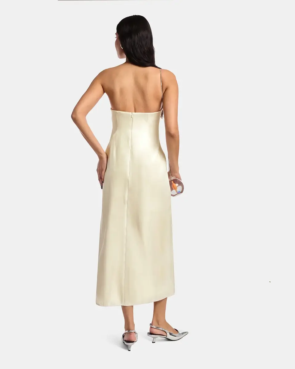 Kate Barton Kate Liquid Gown Butter Yellow | Thumbnail 3 Kate Barton Kate Liquid Gown Butter Yellow | Thumbnail 3