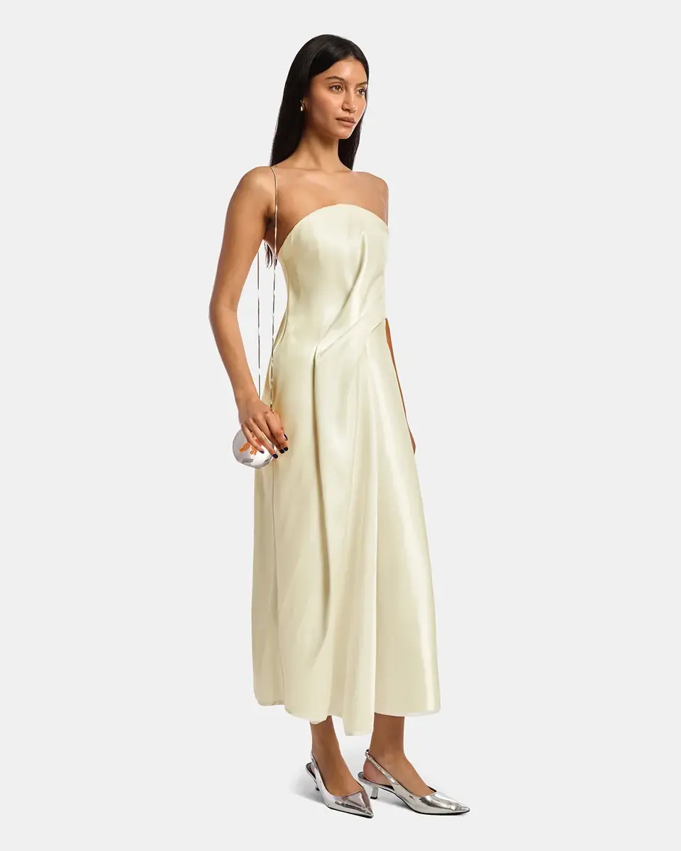 Kate Barton Kate Liquid Gown Butter Yellow | Thumbnail 4 Kate Barton Kate Liquid Gown Butter Yellow | Thumbnail 4