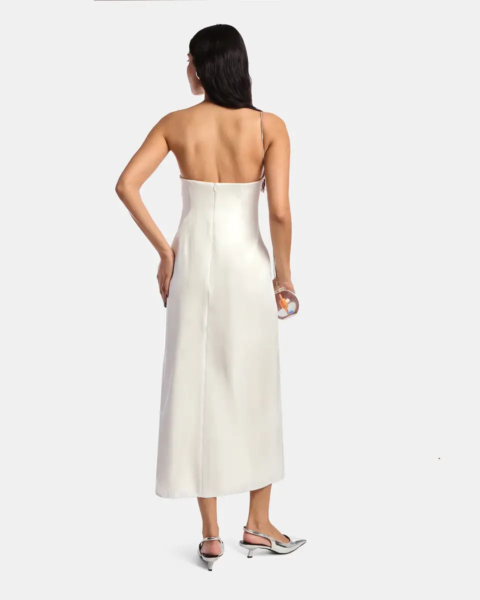 Kate Barton Kate Liquid Gown White | Thumbnail 4 Kate Barton Kate Liquid Gown White | Thumbnail 4