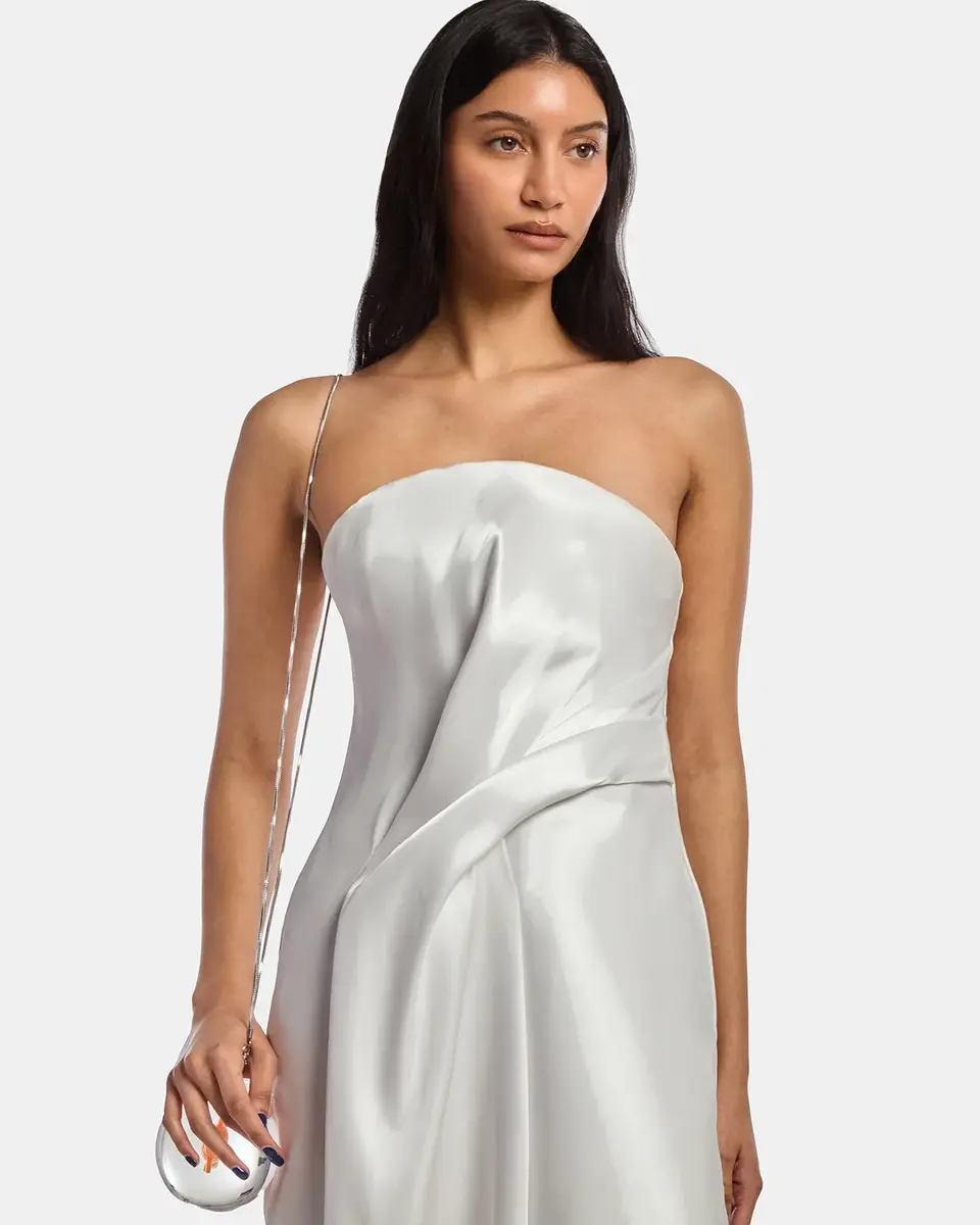Kate Barton Kate Liquid Gown White | Thumbnail 5 Kate Barton Kate Liquid Gown White | Thumbnail 5