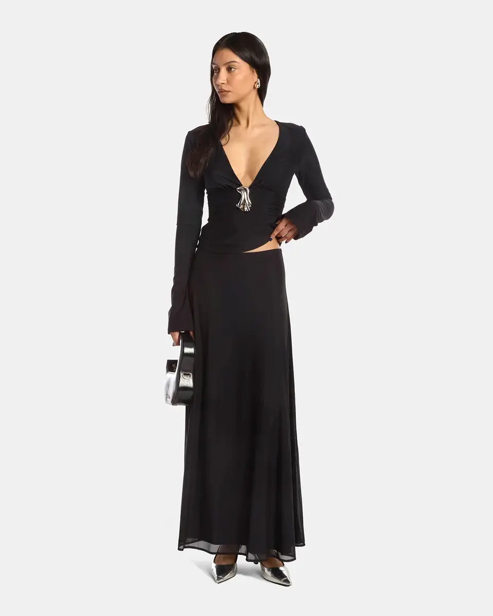 Kate Barton Lila V Neck Top | Thumbnail 2 Kate Barton Lila V Neck Top | Thumbnail 2