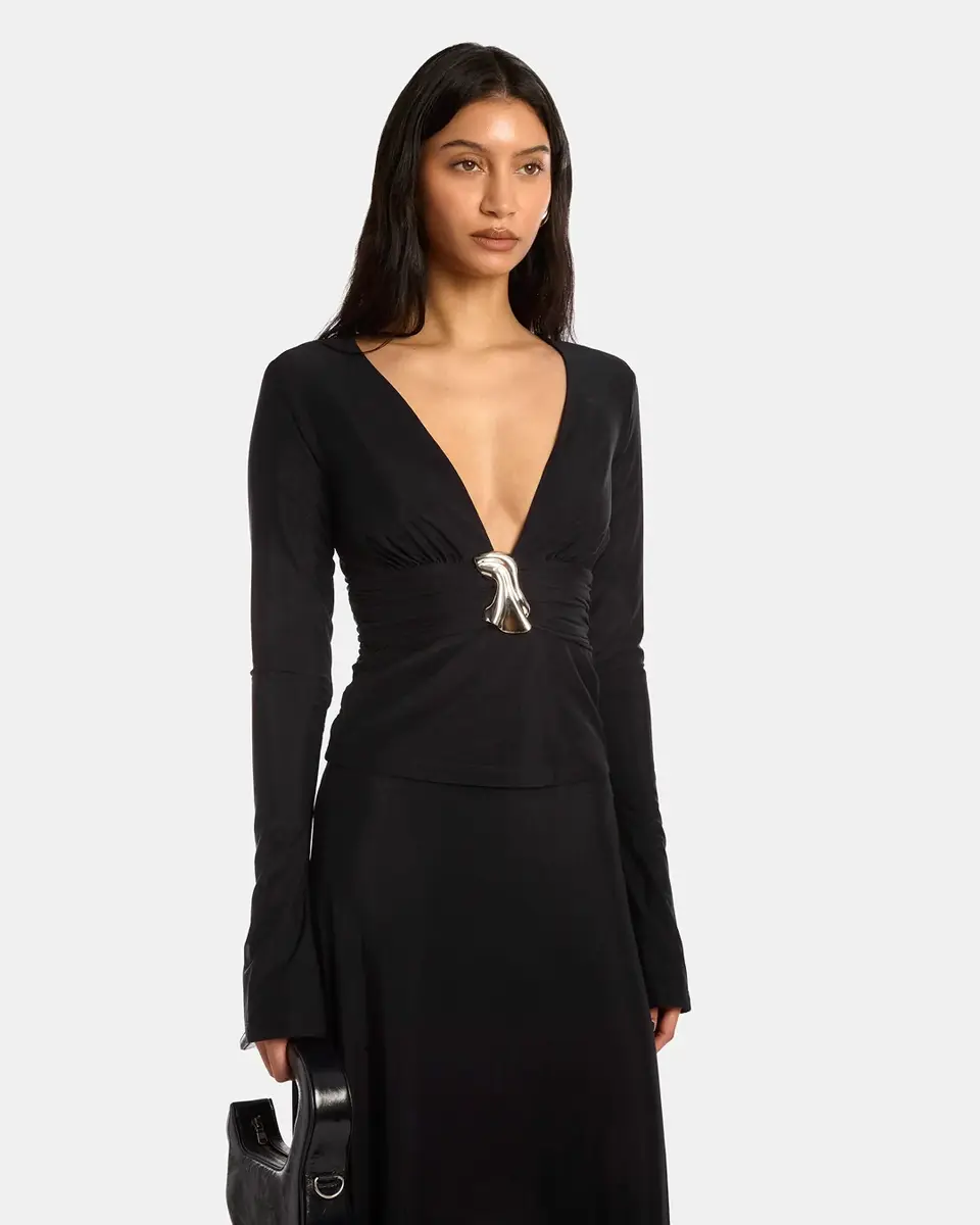 Kate Barton Lila V Neck Top | Thumbnail 6 Kate Barton Lila V Neck Top | Thumbnail 6