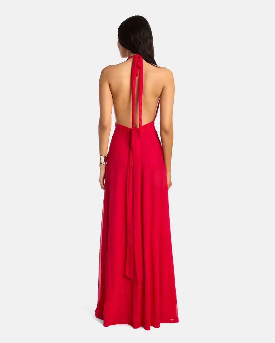 Kate Barton Nina Halter Maxi Dress | Thumbnail 3 Kate Barton Nina Halter Maxi Dress | Thumbnail 3