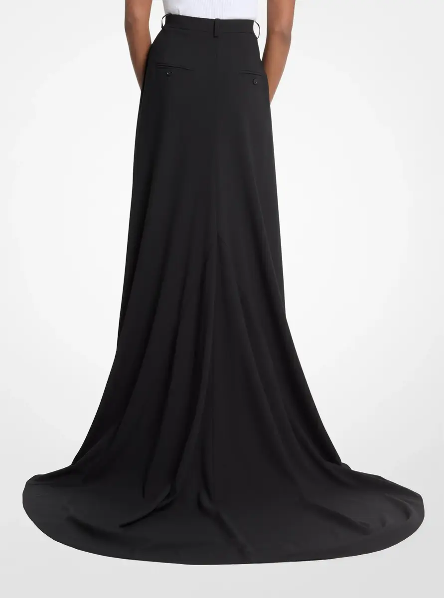 Michael Kors Collection Wool Serge Opera Trousers in Black | Thumbnail 2 Michael Kors Collection Wool Serge Opera Trousers in Black | Thumbnail 2