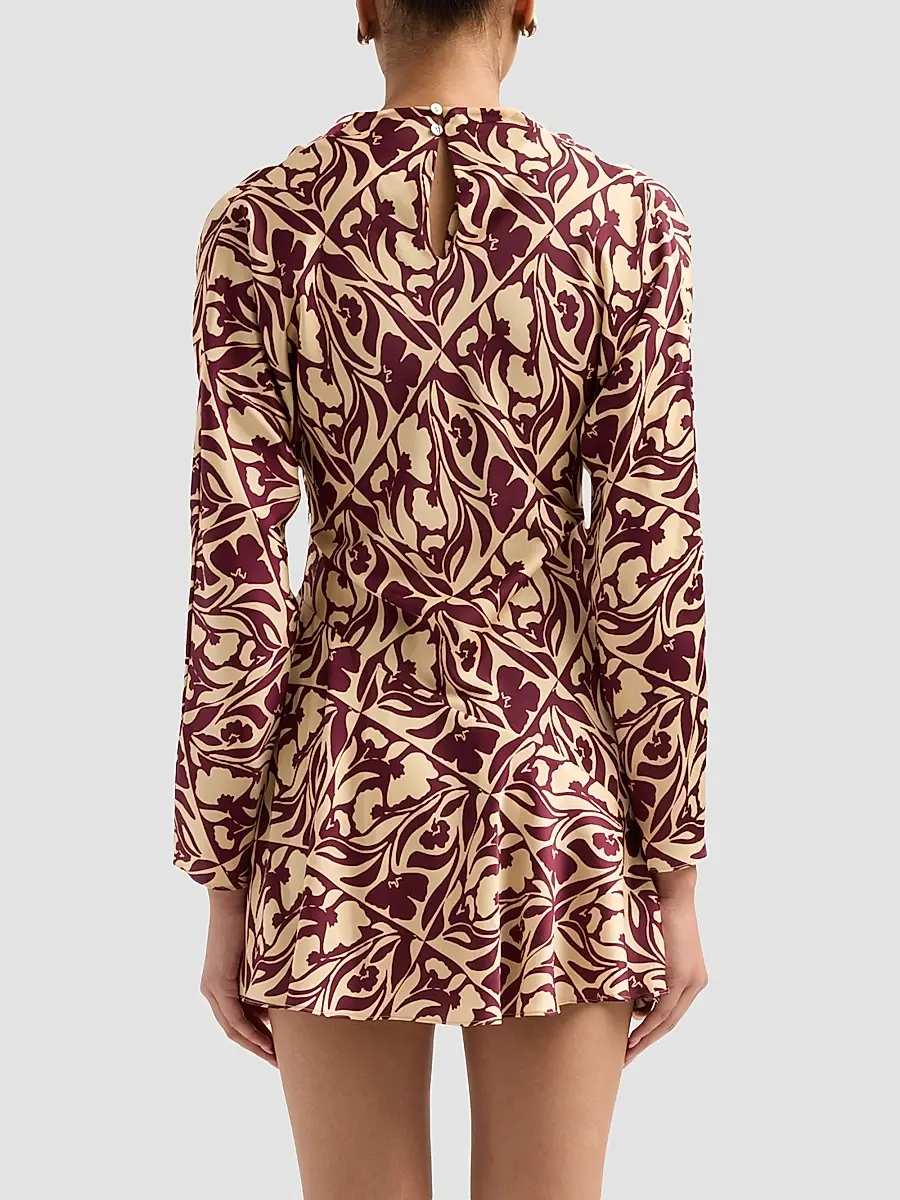 Misa Los Angeles Women's Sage Printed Mini Dress | Thumbnail 3