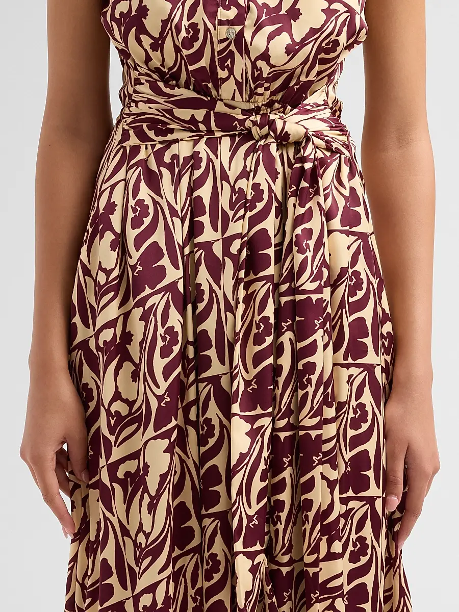 Misa Los Angeles Women's Anabella Tiled Floral Tie-Waist Dress | Thumbnail 5