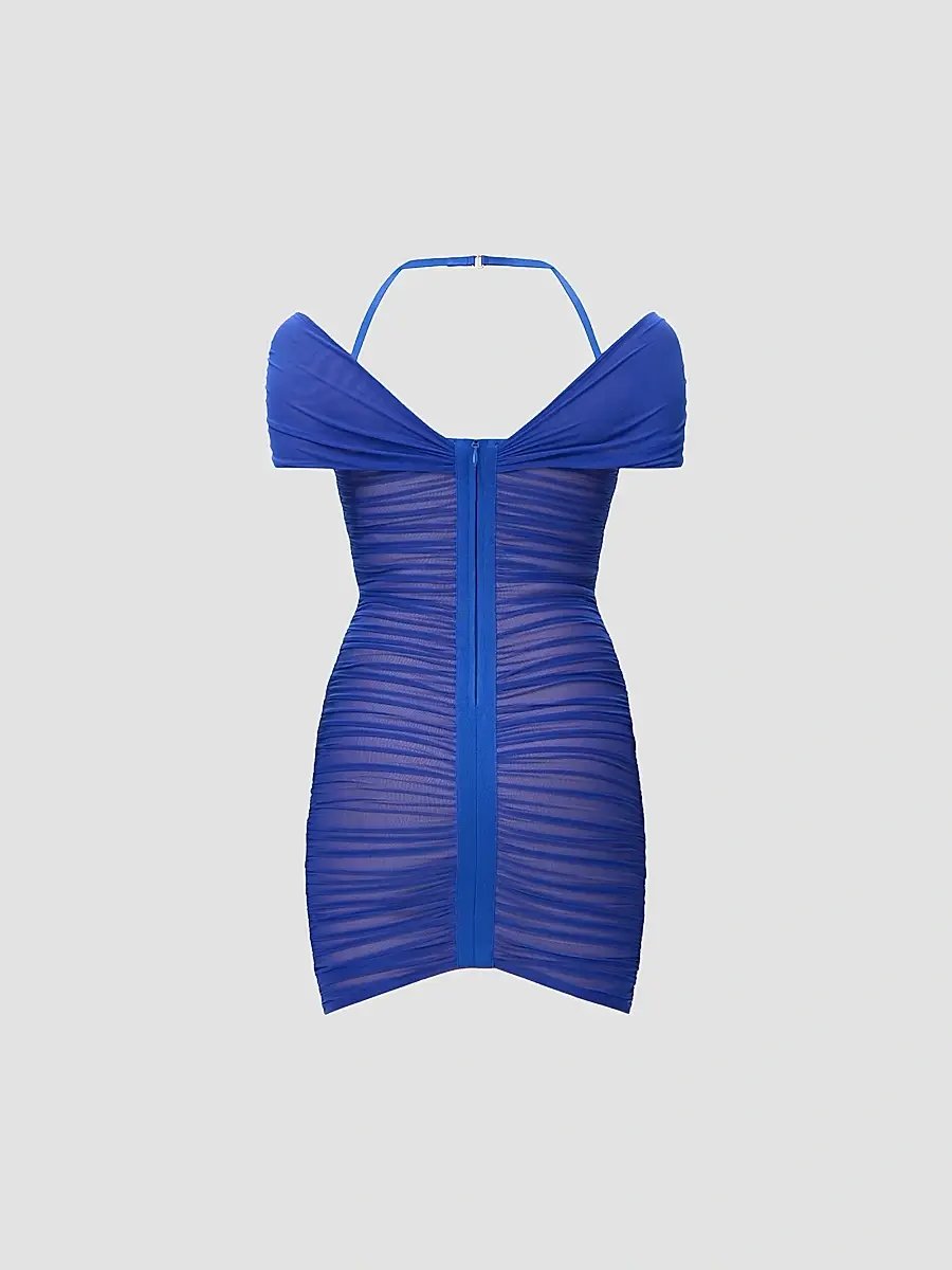 Hervé Léger Women's The Linda Tulle Minidress | Thumbnail 6