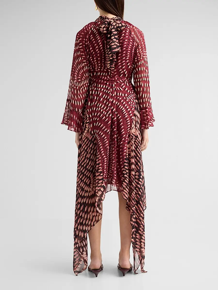 Misa Los Angeles Women's Parisa Printed Midi Dress | Thumbnail 3