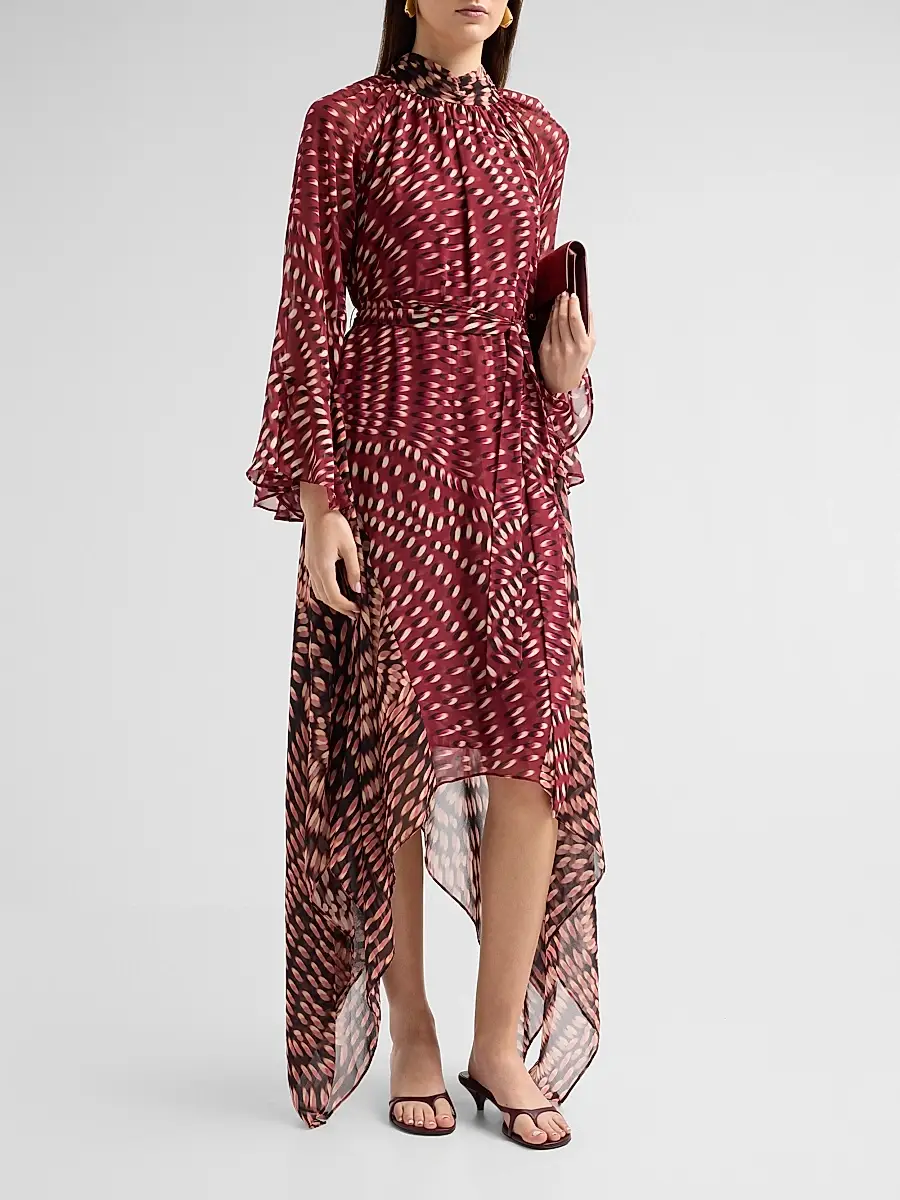 Misa Los Angeles Women's Parisa Printed Midi Dress | Thumbnail 4
