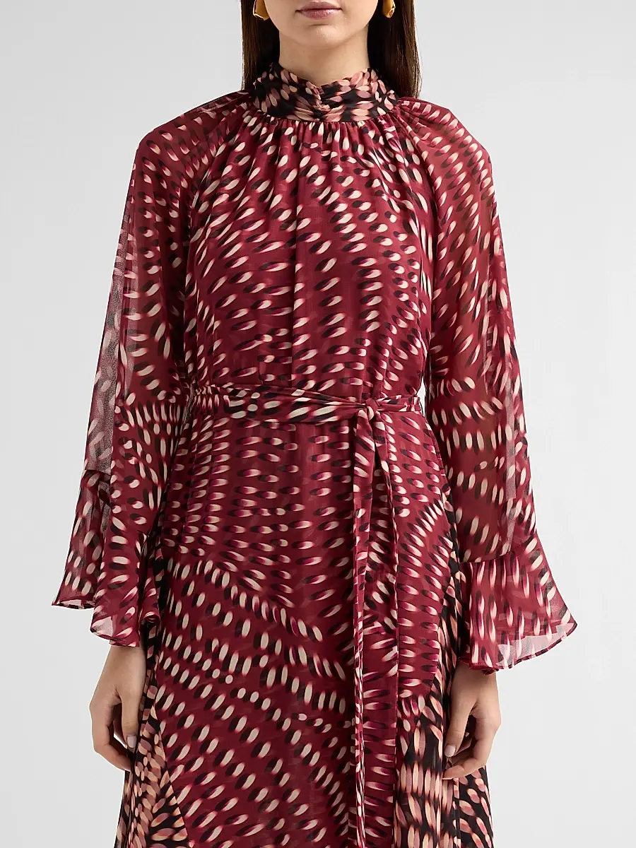Misa Los Angeles Women's Parisa Printed Midi Dress | Thumbnail 5