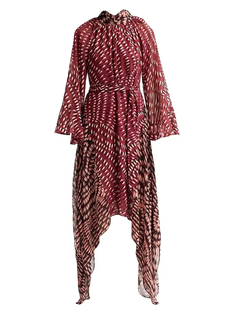Misa Los Angeles Women's Parisa Printed Midi Dress