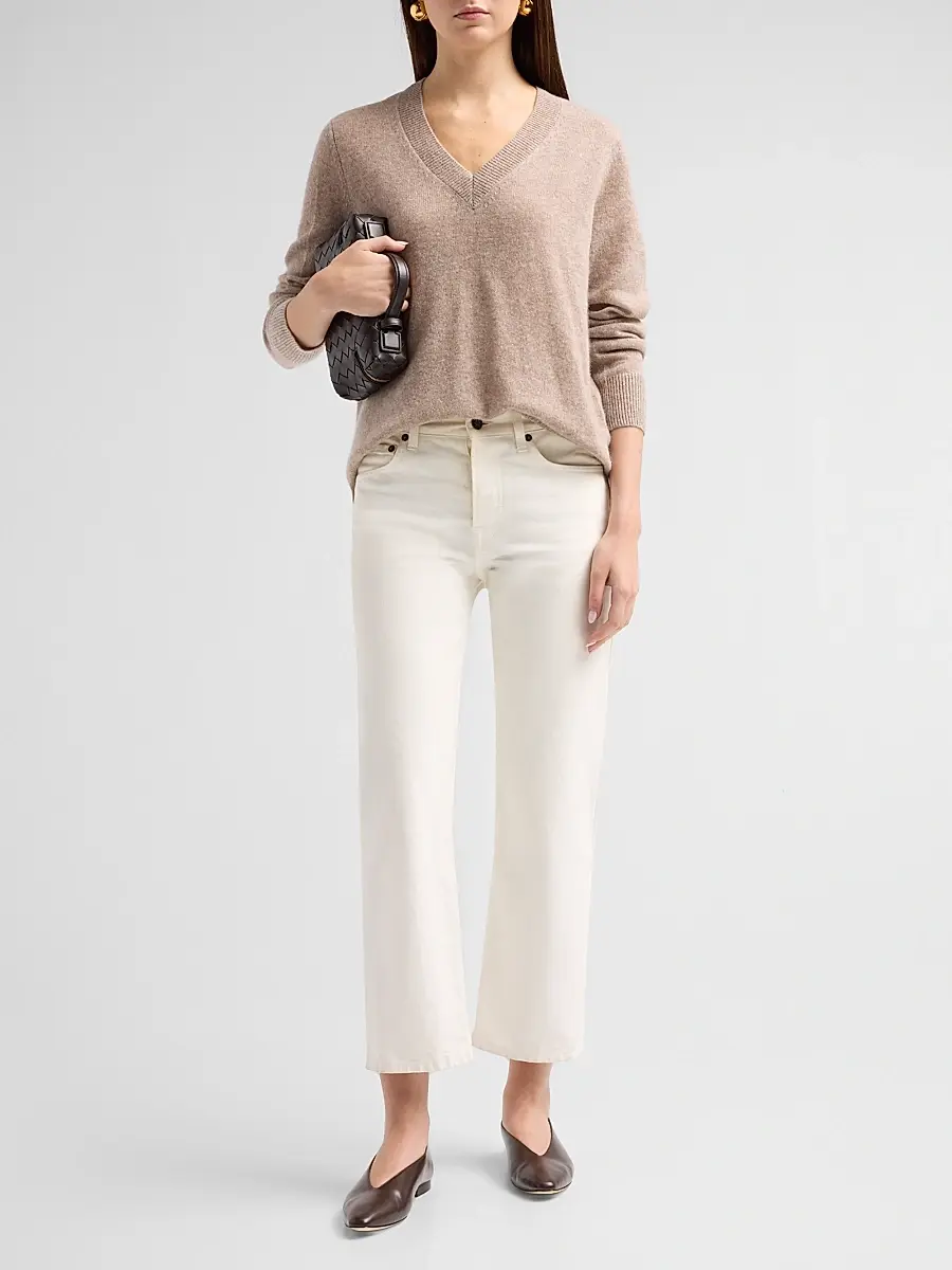 Saks Fifth Avenue Women's Cashmere V-Neck Sweater | Thumbnail 2 Saks Fifth Avenue Women's Cashmere V-Neck Sweater | Thumbnail 2
