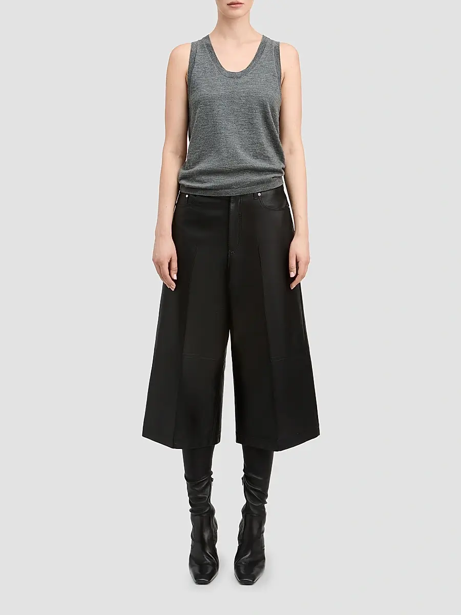 Derek Lam Women's Grayson Mercerized Wool-Cashmere Knit Tank | Thumbnail 2