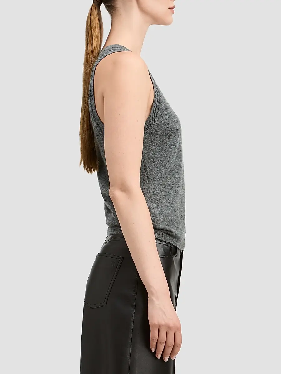 Derek Lam Women's Grayson Mercerized Wool-Cashmere Knit Tank | Thumbnail 5