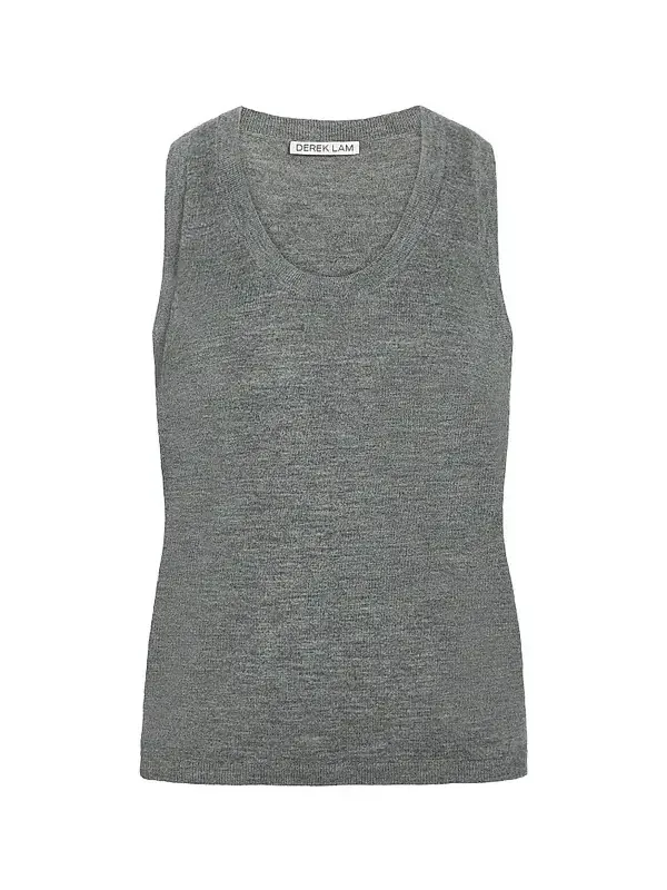 Derek Lam Women's Grayson Mercerized Wool-Cashmere Knit Tank