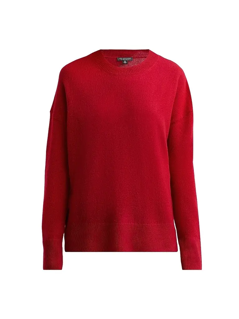 Saks Fifth Avenue Women's Oversized Cashmere Raw-Vent Sweater | Image 1 Saks Fifth Avenue Women's Oversized Cashmere Raw-Vent Sweater | Image 1