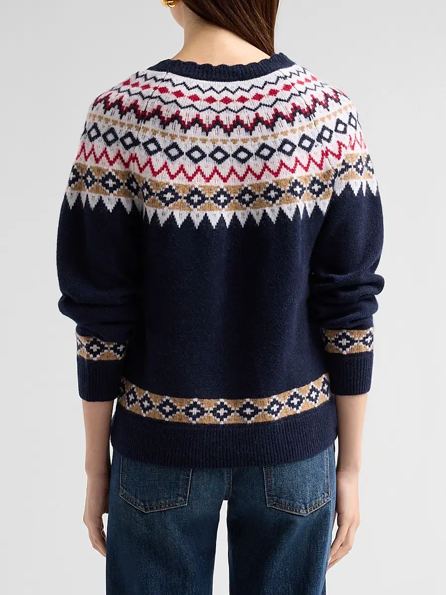 Saks Fifth Avenue Women's Fair-Isle-Inspired Cashmere Sweater | Thumbnail 3 Saks Fifth Avenue Women's Fair-Isle-Inspired Cashmere Sweater | Thumbnail 3