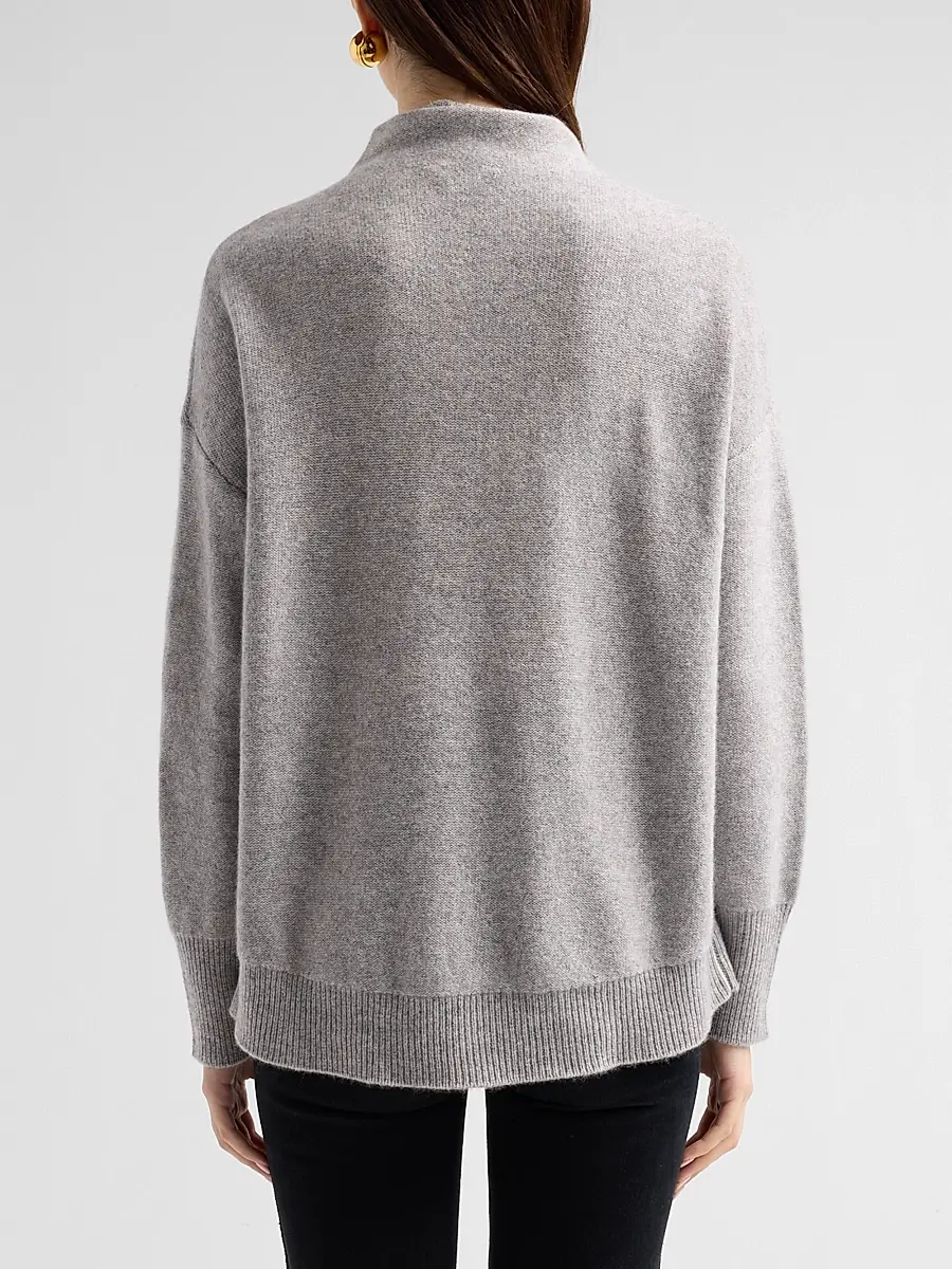 Saks Fifth Avenue Women's Cashmere Drop-Shoulder Turtleneck Sweater | Thumbnail 3 Saks Fifth Avenue Women's Cashmere Drop-Shoulder Turtleneck Sweater | Thumbnail 3