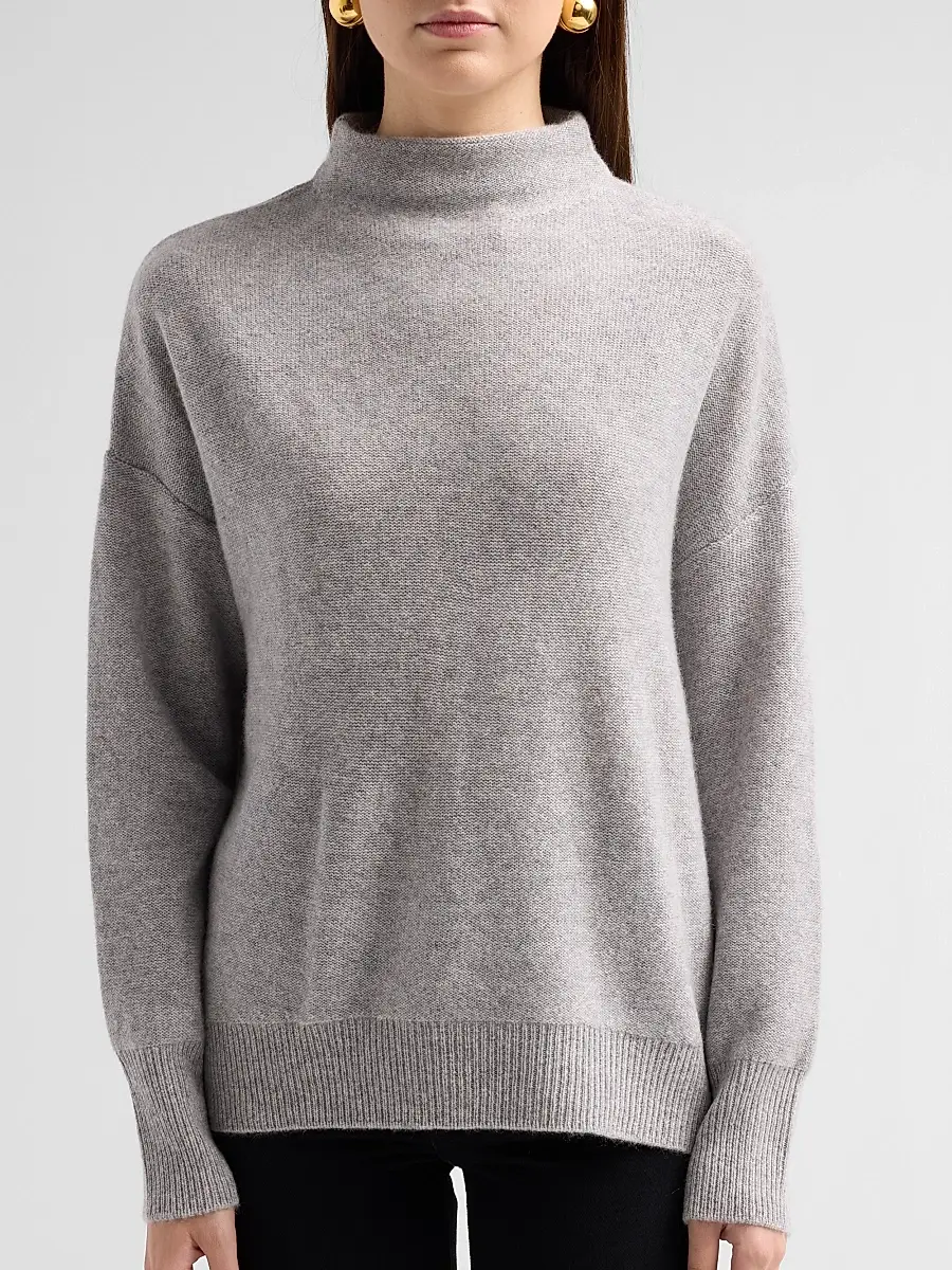 Saks Fifth Avenue Women's Cashmere Drop-Shoulder Turtleneck Sweater | Thumbnail 5 Saks Fifth Avenue Women's Cashmere Drop-Shoulder Turtleneck Sweater | Thumbnail 5