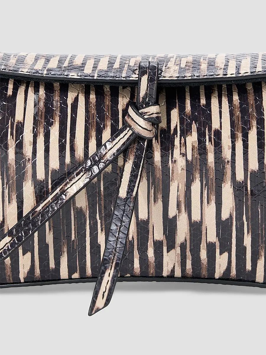 Staud Women's Eve Printed Leather Clutch | Thumbnail 3 Staud Women's Eve Printed Leather Clutch | Thumbnail 3