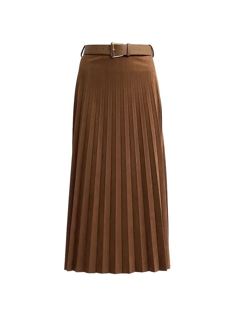 Milly Women's Nayla Pleated Midi Skirt