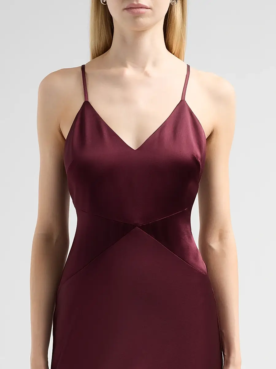 Milly Women's Nyssa Satin Maxi Dress | Thumbnail 5 Milly Women's Nyssa Satin Maxi Dress | Thumbnail 5