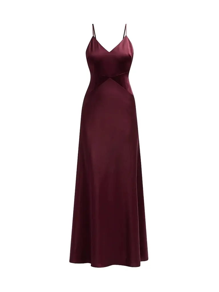 Milly Women's Nyssa Satin Maxi Dress