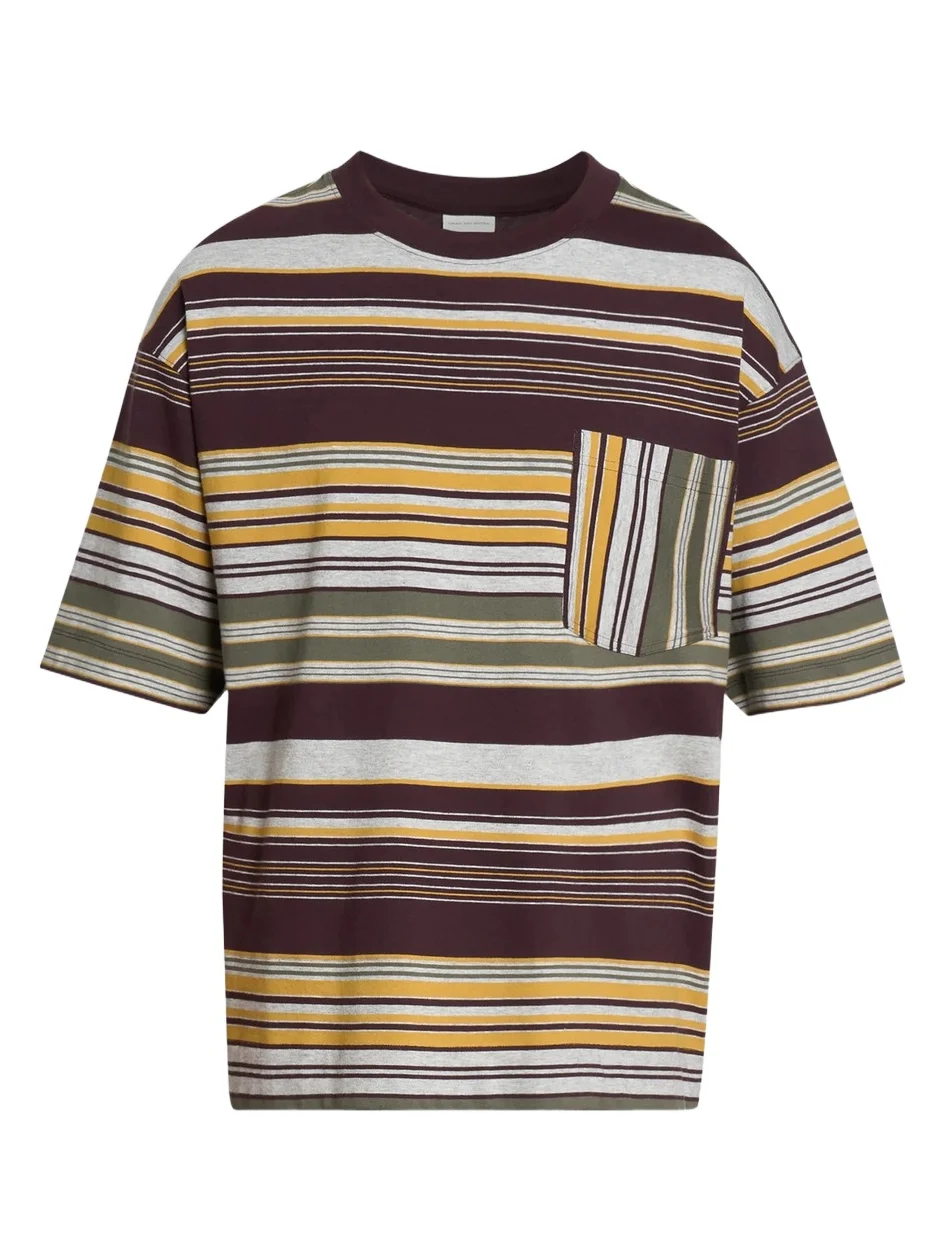 Dries Van Noten Men's Heso Striped Cotton T-Shirt