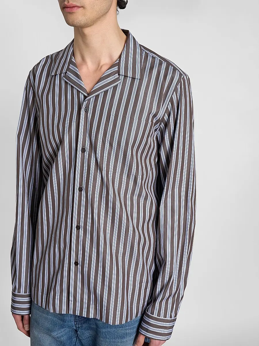 Dries Van Noten Men's Carlty Striped Cotton Shirt | Thumbnail 5 Dries Van Noten Men's Carlty Striped Cotton Shirt | Thumbnail 5