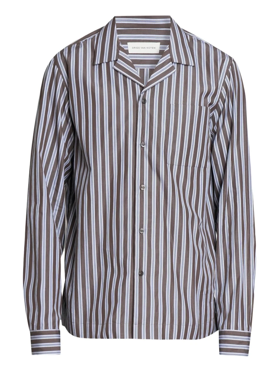 Men's Carlty Striped Cotton Shirt Men's Carlty Striped Cotton Shirt