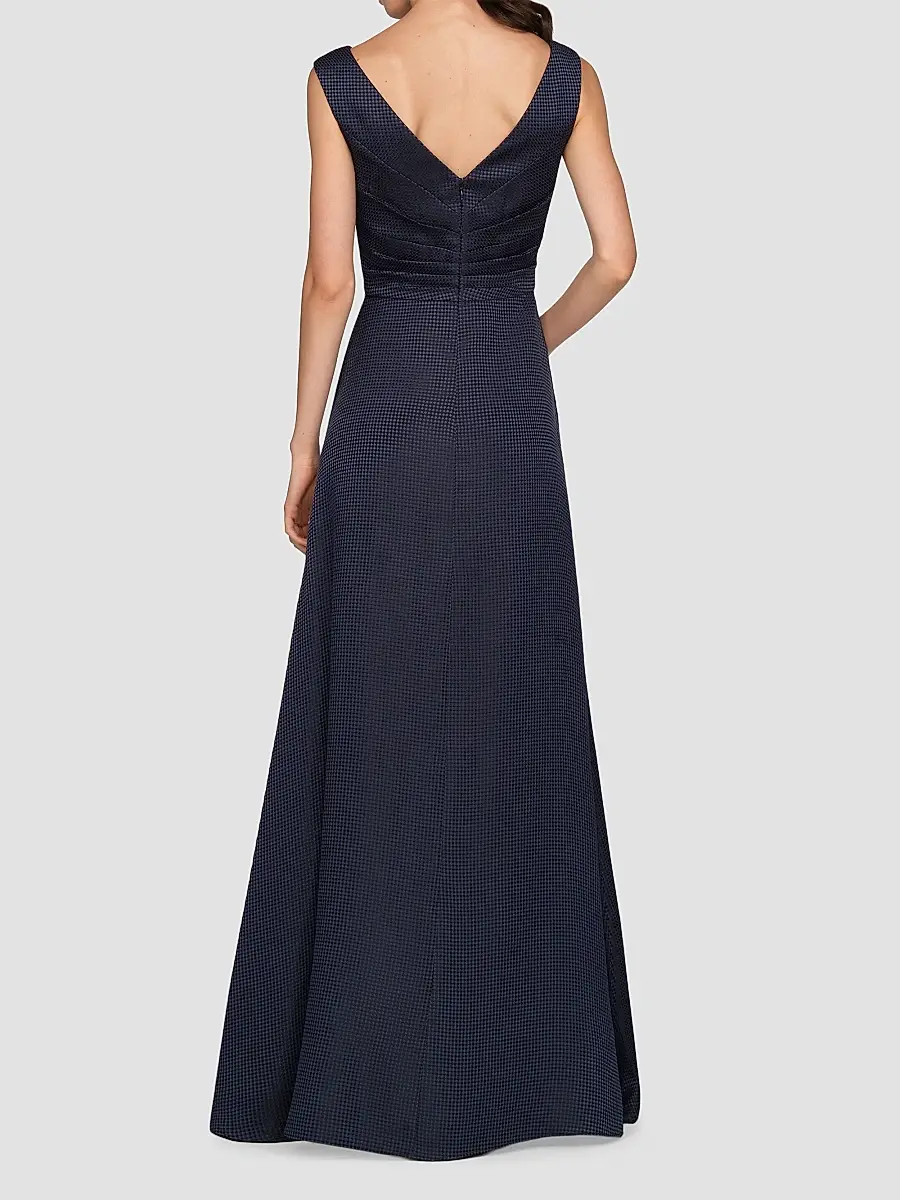 Kay Unger Women's Leah Charmuse A-Line Gown | Thumbnail 3 Kay Unger Women's Leah Charmuse A-Line Gown | Thumbnail 3