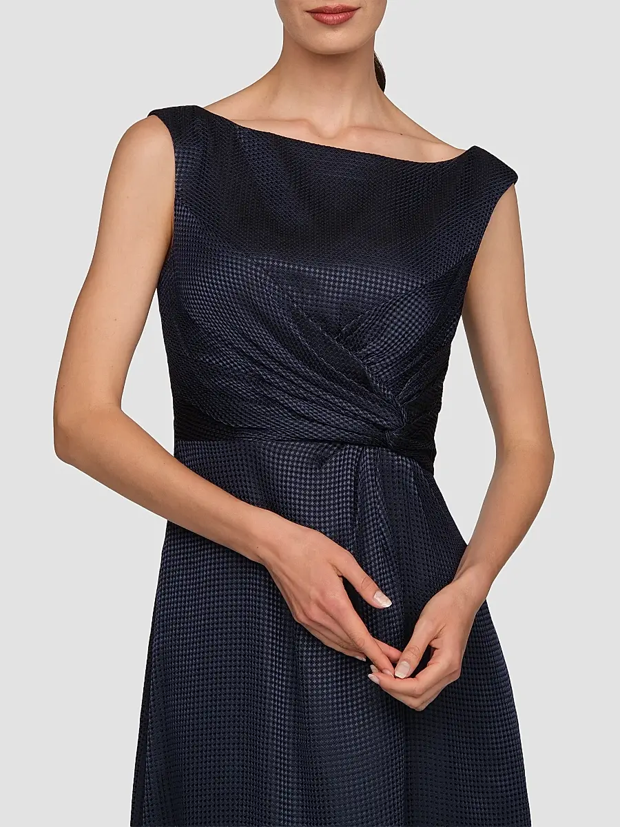 Kay Unger Women's Leah Charmuse A-Line Gown | Thumbnail 4 Kay Unger Women's Leah Charmuse A-Line Gown | Thumbnail 4
