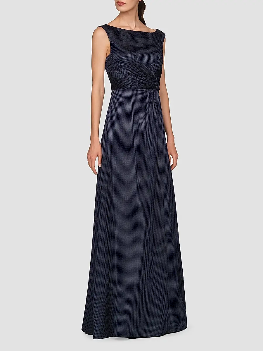 Kay Unger Women's Leah Charmuse A-Line Gown | Thumbnail 6 Kay Unger Women's Leah Charmuse A-Line Gown | Thumbnail 6