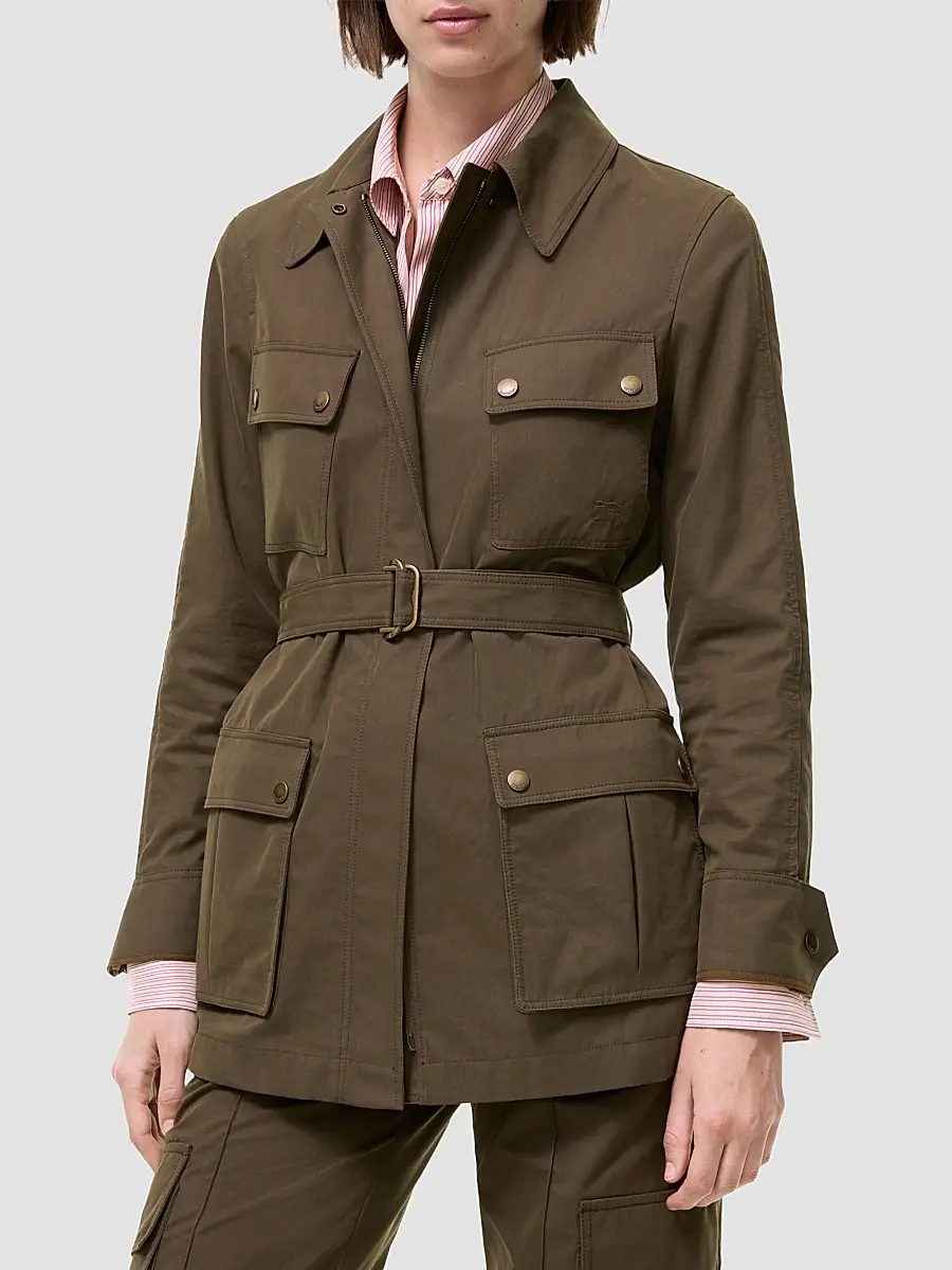 Burberry Women's Alderton EKD Cotton Jacket | Thumbnail 2 Burberry Women's Alderton EKD Cotton Jacket | Thumbnail 2