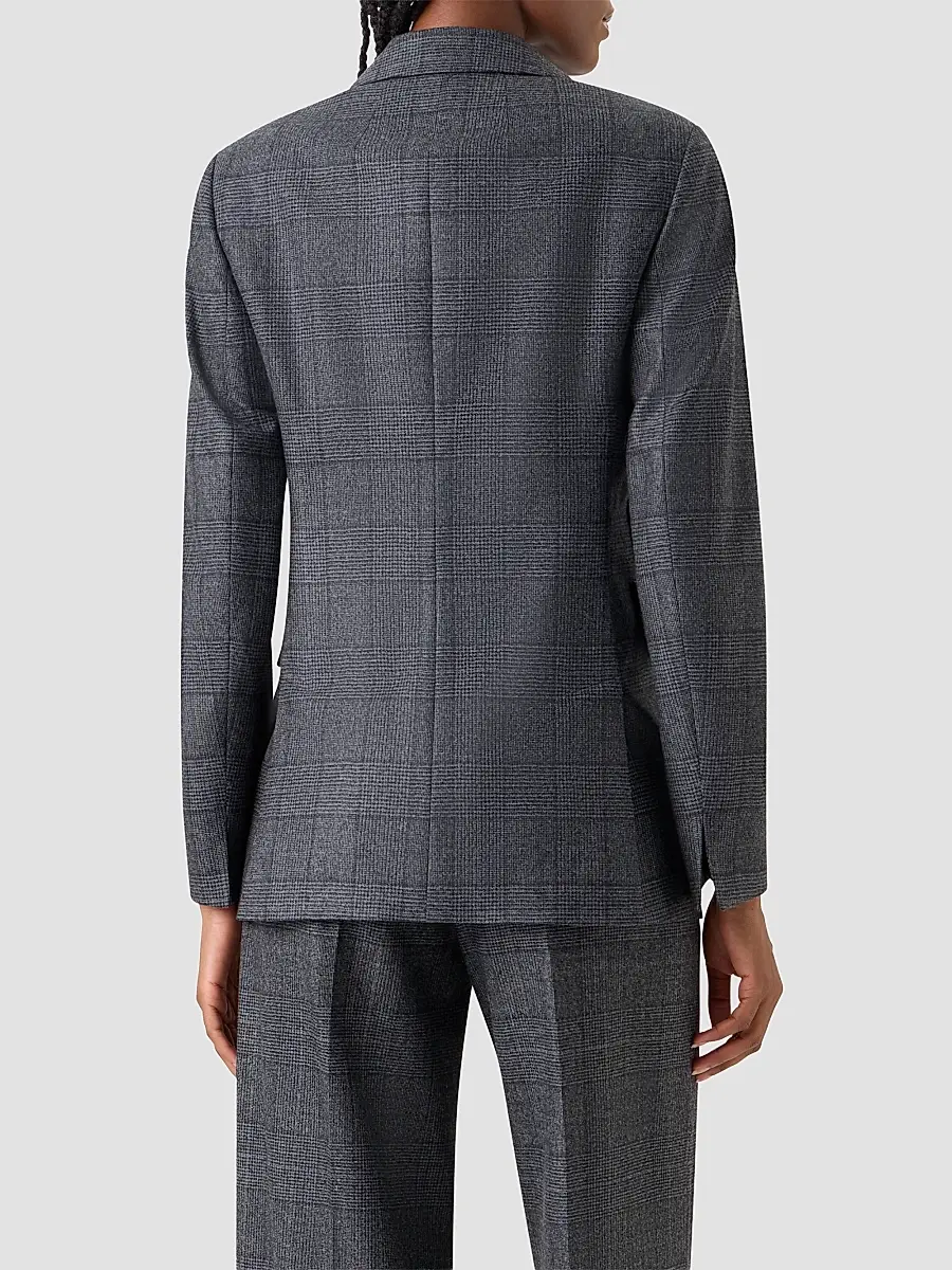 Akris Women's Arie Checked Single-Breasted Jacket | Thumbnail 3 Akris Women's Arie Checked Single-Breasted Jacket | Thumbnail 3